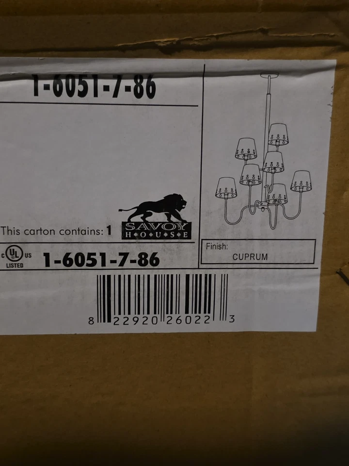 Lámpara de araña Savoy House Kimball 7 luces 28" ancho 4 niveles sombreada Foto 2 de 2