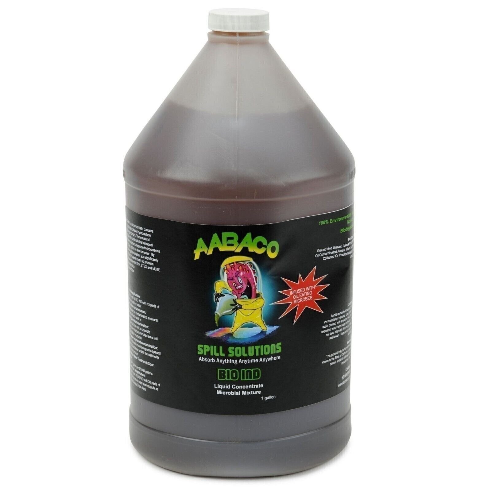 AABACO Bio IND - Biodegradable Oil Eating Microbes - 1 Gallon