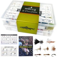 Expertly Picked 122 Fly Fishing Flies Assortment - Perfect for Beginners & Pros
