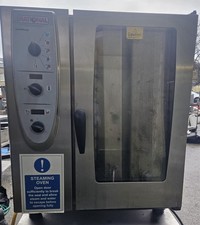 Rational 10 Grid gas combimaster combi oven on stand.
