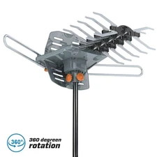 200 Miles Outdoor TV Antenna Amplified Motorized HDTV 1080P 4K 36dB Latest