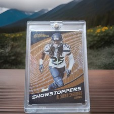 SEAHAWKS 🔥 Richard Sherman Short Print SHOWSTOPPER 2016 Panini Prime Signature 