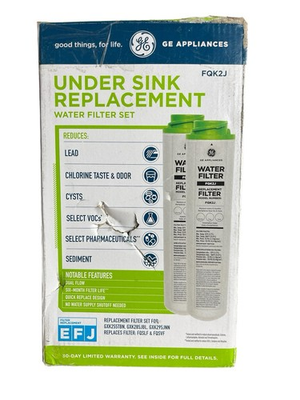 #ad GE FQK2J Dual Flow Water Filter Replacement Fits GNK255TBN GXK285JBL GXK295JNN $29.99