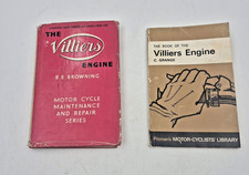 Two Vintage Villiers Engine Motorcycle Maintenance Books Browning And Grange