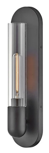 Lark 83470 Tully 18" Tall Wall Sconce - Black - Picture 1 of 9