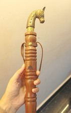 Solid Brass Horse Handle Shoe Horn 21" Long Handle Dressing Aid Handmade Gift