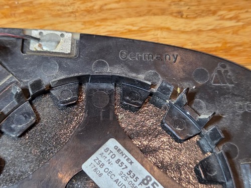 Audi B8 A4 A5 A6 A8 left side mirror glass auto dim heated 2009 8T0857535F LEFT - Bild 6 von 9