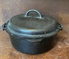 Vintage Griswold #8 Cast Iron 1278C Dutch Oven with Lid