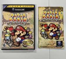 NO GAME - Paper Mario Thousand-Year Door Case  Manual Only - Nintendo Gamecube