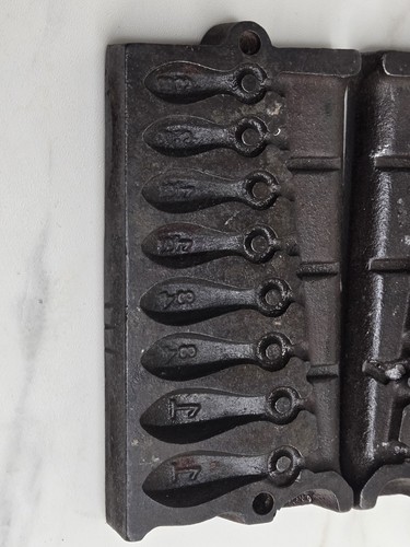 Rare early Reading Instruments Co antique sinker mold - Picture 6 of 16