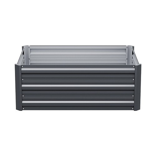Green Fingers Garden Bed 80X60X30cm Planter Box Raised Container Galvanised Herb - Picture 4 of 8