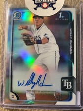 2015 Bowman Chrome Willy Adames Auto Refractor #406/499 RC 🔥🔥🔥