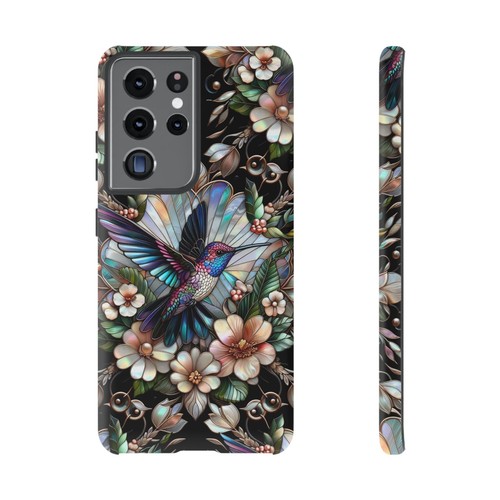 Hummingbird Phone Case, Faux Mother of Pearl Design | X122 - 第 255/272 張圖片
