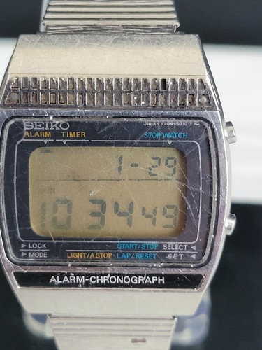Vintage Seiko A259 5010 Japan Water Resistant Square Herren Silber Uhr LÄUFT - Bild 3 von 8
