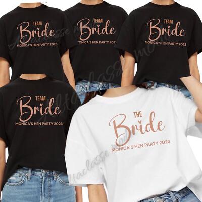 Team Braut Brautjungfer T-Shirt - Junggesellinnenabschied T-Shirt | Bridal Shower Geschenk