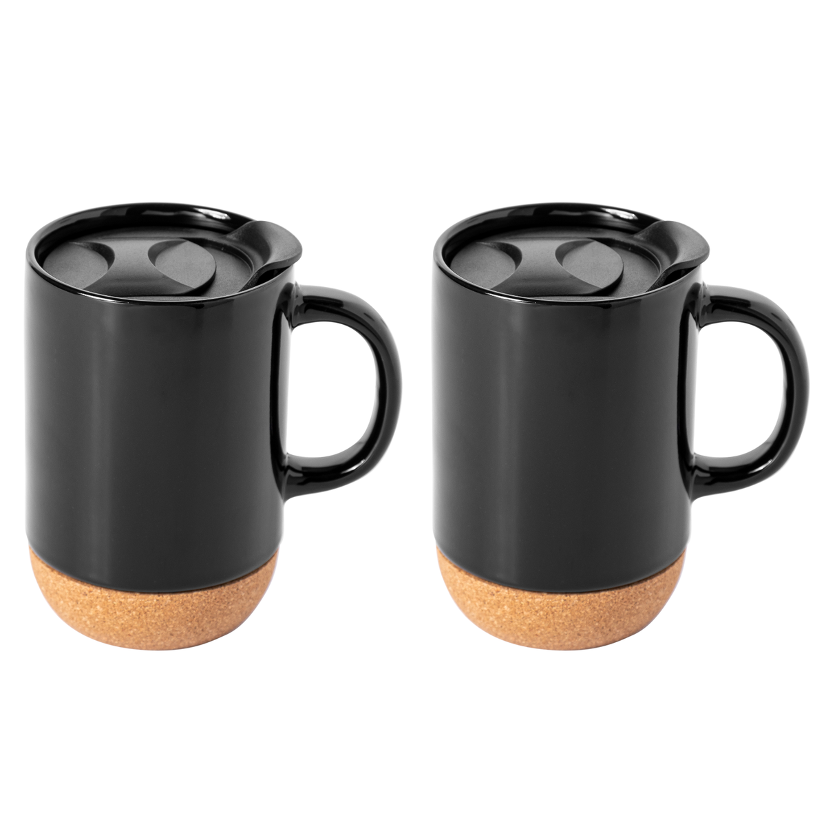 Gibson Home Modani 2-Pack oz Mug Set w/ Removable Cork Base