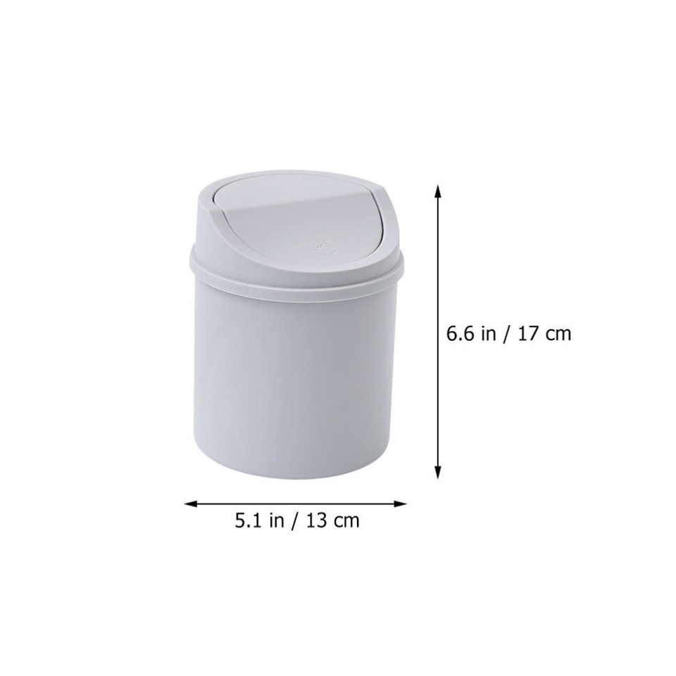 2pcs With Lids Bedroom Waste Paper Bin Daily Use Trash Bucket eBay