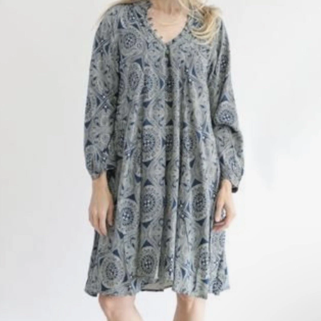Natalie Martin Fiore Moroccan Tile Print Short Dress Size XS eBay