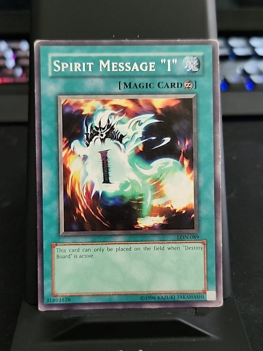 Spirit Message "I" - Rare Foil - Yugioh Spell Card - Vintage | eBay