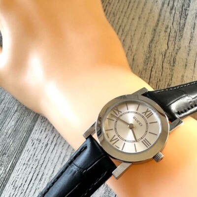 GUCCI 5200L.1 watch Silver Rare Used From Japan Check description