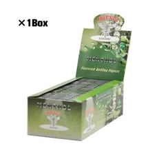 1 BOX Hornet 1 1/4 Size MENTHOL Fruit Flavored Smoking Cigarette Rolling Paper