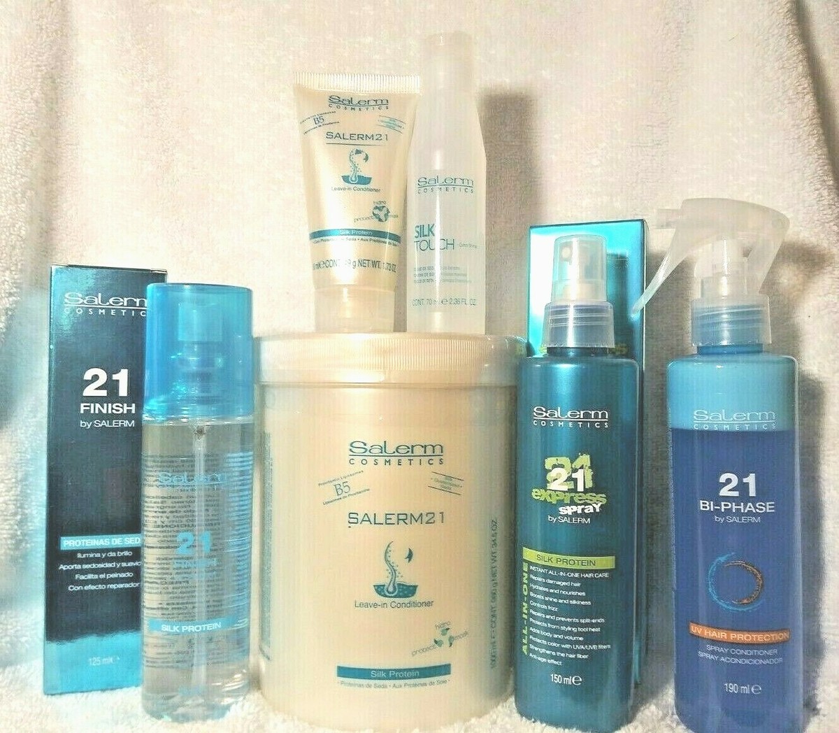 Salerm 21 B5 Silk Protein Leave-In Cond.-1000 ml, 50ml + Finishing