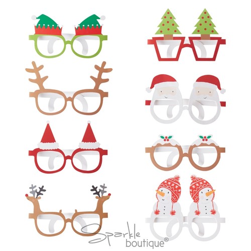 Lunettes X 8-Noël Photo Booth Props 