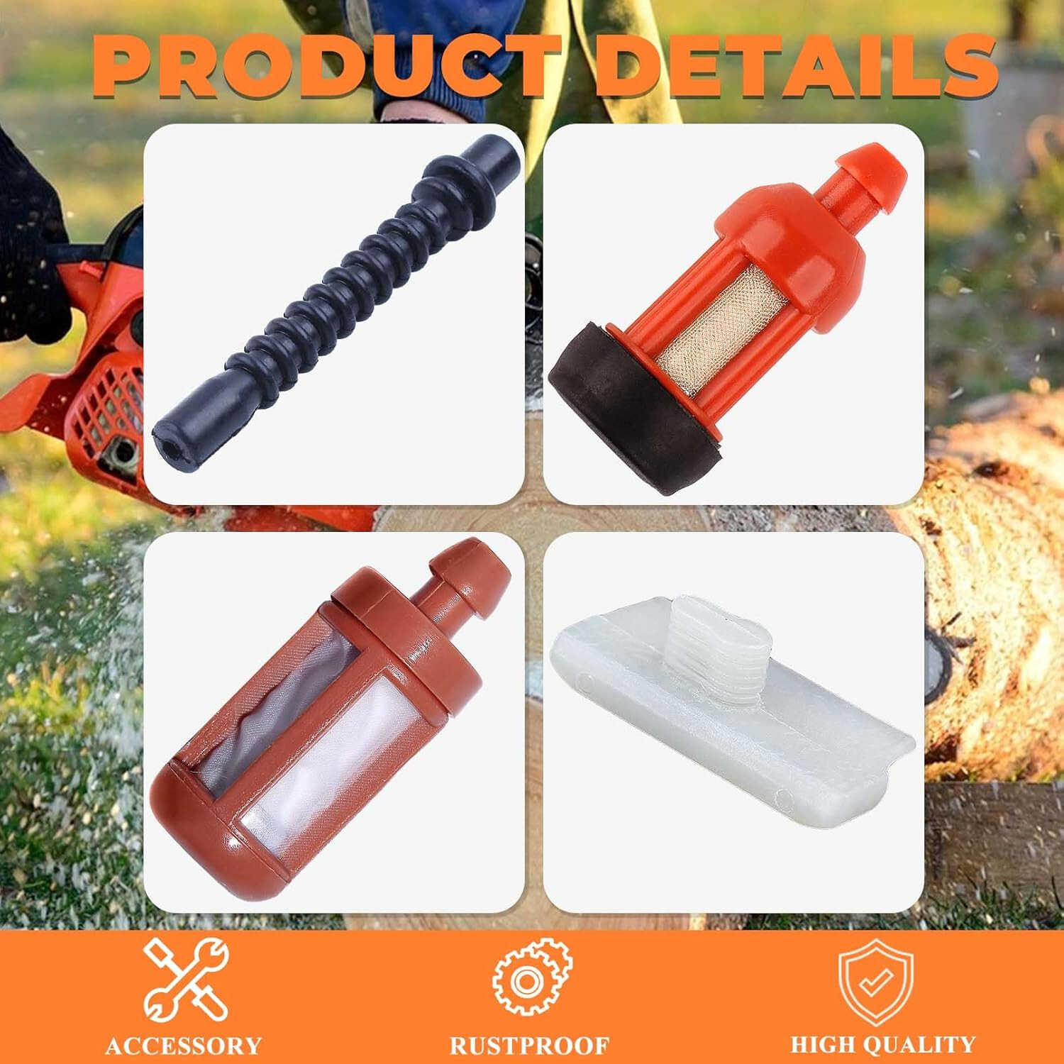 Fuel Hose Line Filter for Stihl MS240 MS260 024 024AV 026 Pro MS260C Chainsaw