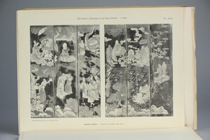 Antique ca1900 Prints Chinese Art PL12-13 Painting Porcelain Musee Guimet China