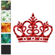 Royalty Crown Monarch King, Vinyl Decal Sticker, 40 Patterns  3 Sizes, 3072