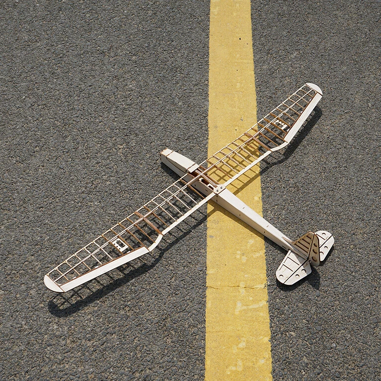 Sunbird Glider RC Aircraft Model Airplane Balsa Wood Fixed Wing DIY KIT Wingspan - Image 3 of 4