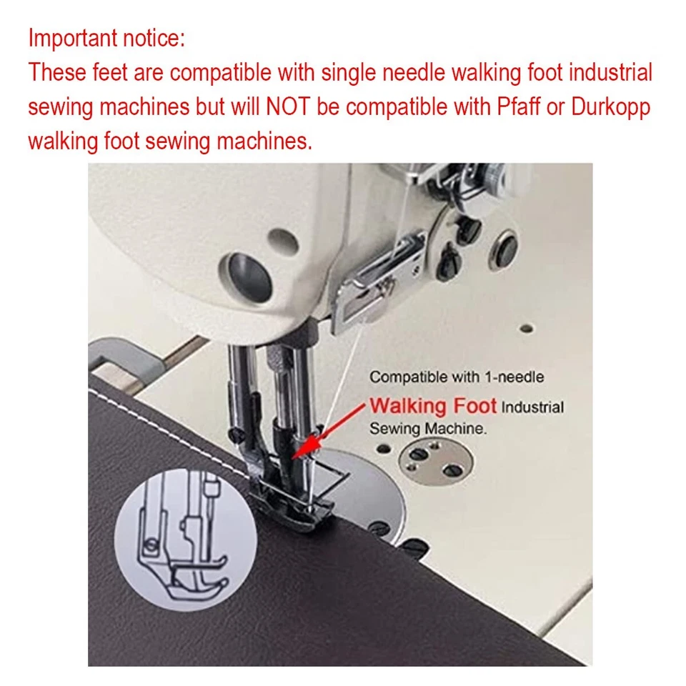 8SET WALKING FOOT FOR SINGER 1111W,211W CONSEW 206RB 226R JUKI LU-563 DNU-1541 - Image 2 of 4