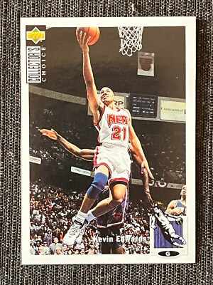 AUFKLEBER NBA BASKETBALL 95/96 OBERDECK AUSWAHL KEVIN EDWARDS BROOKLIN NETS # 173