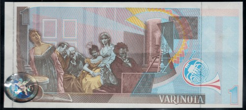 Test Note De La Rue Giori - Beethoven Varinota with round DLR Holoram Specimen 2