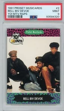 1991 Pro Set MusiCards Yo! MTV Raps #2 BELL BIV DEVOE PSA 9 Mint