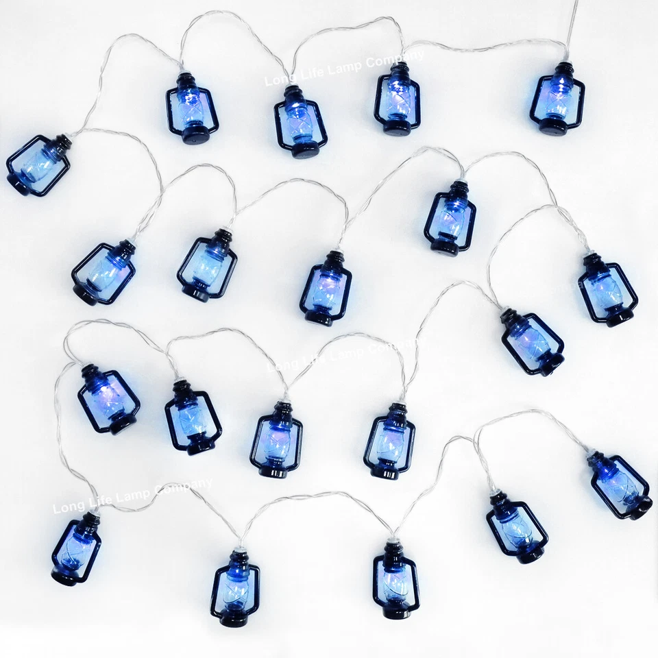 Outdoor Or Indoor Mini Lantern 20 LED String Lights IP44 Mains Powered - Image 4 of 4