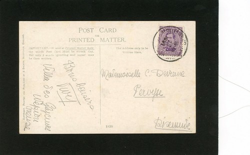 Flora White Artist Signed Vintage Postcard - Salmon - Picture 2 of 2