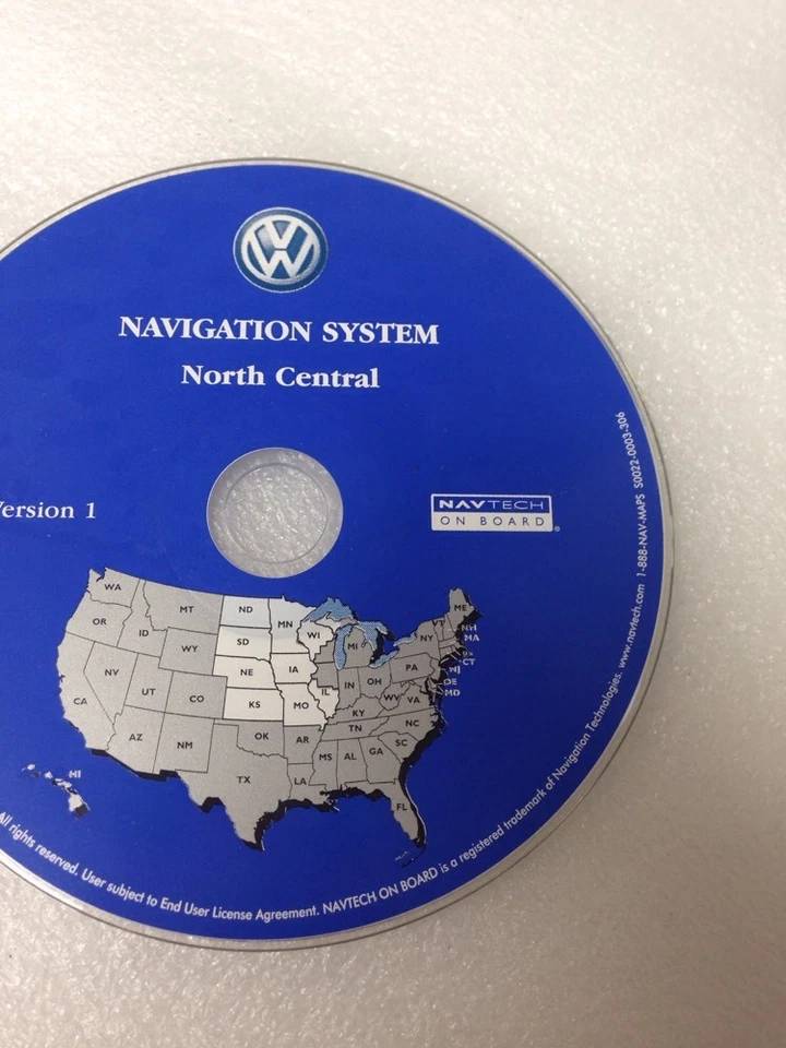 Volkswagen VW Touareg  Navigation CD Map North Central Version 1 S0022-0003-306 - Image 3 of 3