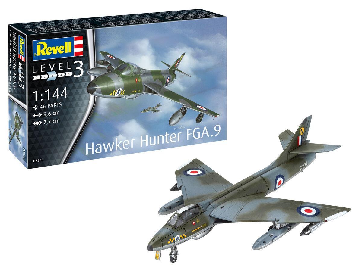 Revell 1:144 Hawker Hunter FGA.9 Plastic Model Kit - 03833