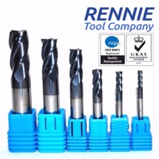 Image of Solid Carbide End Mill 4 Flute TiAlN Coated. Micrograin Carbide. Slot Drill