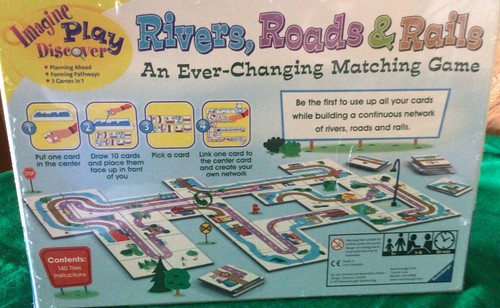 Juego a juego RIVERS, ROADS & RAILS RAVENSBURGER 2011 3 en 1 nuevo sellado - Imagen 5 de 5
