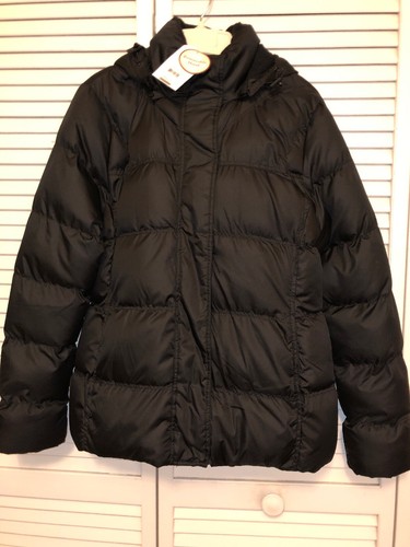 BLACK PUFFER COAT Jacket Medium 8-10 