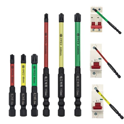 65mm/110mm Professional Slotted Cross Screwdriver Bit For Electrician FPZ1/FPZ2