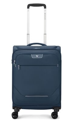RONCATO Joy Trolley Cabina 4 Rolls 55 with Pocket Top + USB Trolley Dark Blue