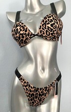 Victoria's Secret Bombshell 2 Cups Top  Bottom Shine Strap Bikini Set 34B / XS