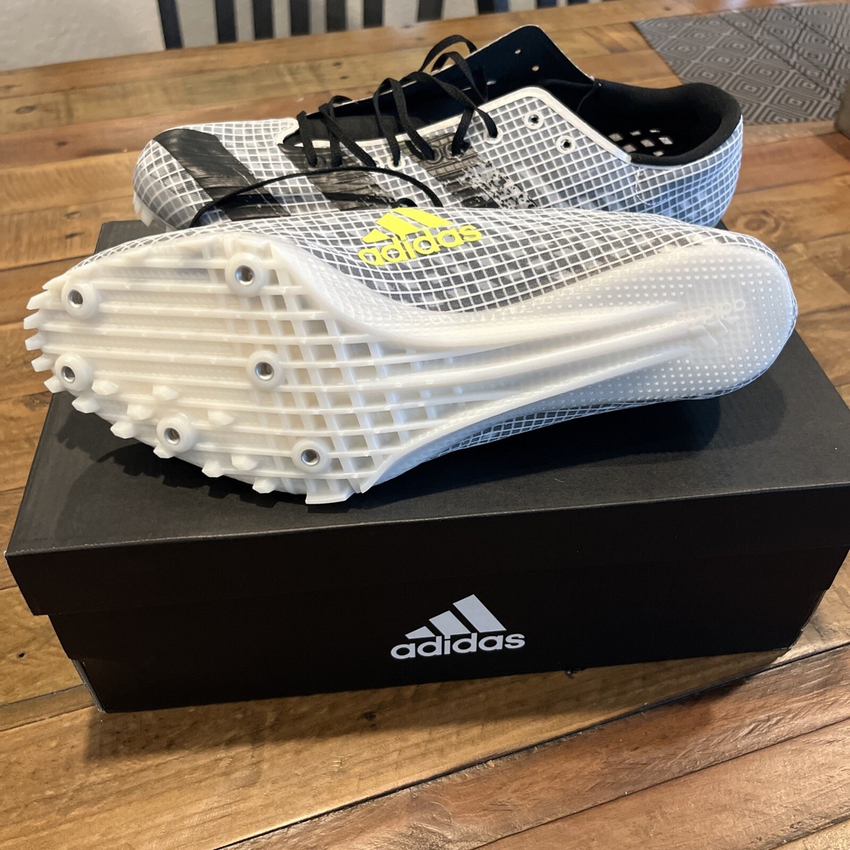 Size 11.5 - adidas Adizero Finesse Spikes Low White for sale