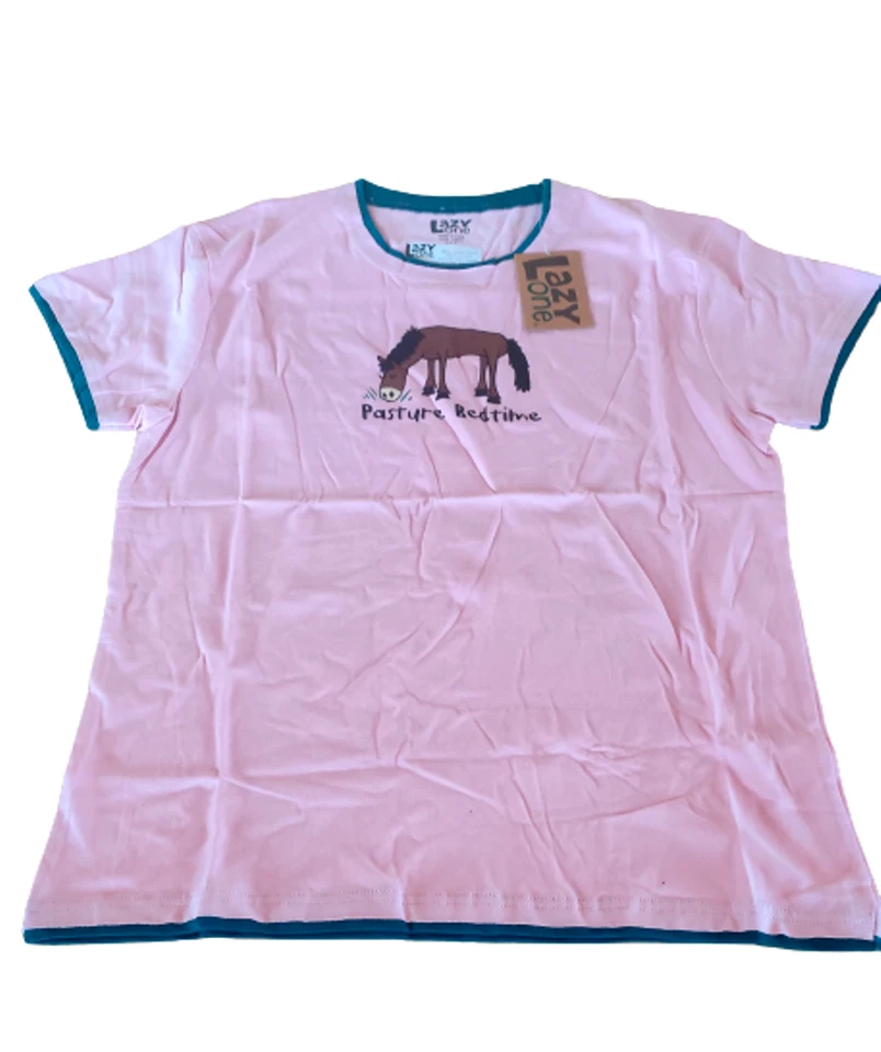 2 x Women Ladies Pyjama Tops Pyjamas TShirts Nightshirt Nightwear Sleepwear D63 - Image 2 of 4