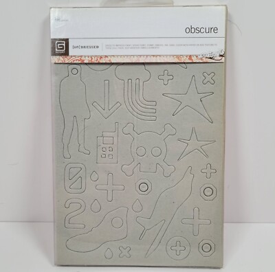 Basic Grey 26 Undressed Chipboard Obscure Skull Crossbones Star Shoe Scrapbook