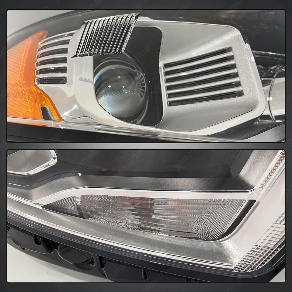 Faro para Ford Edge SE SEL 2015-2018 titanio proyector lámpara principal con bombilla Foto 3 de 4