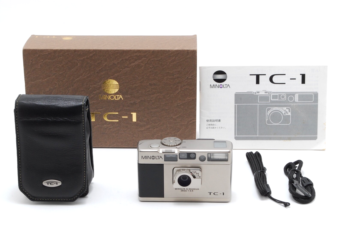 MINOLTAミノルタTC-1、元箱付、別売りケース付き 開封未使用品】MINOLTA ミノルタ TC-1 コンパクトフィルムカメラ